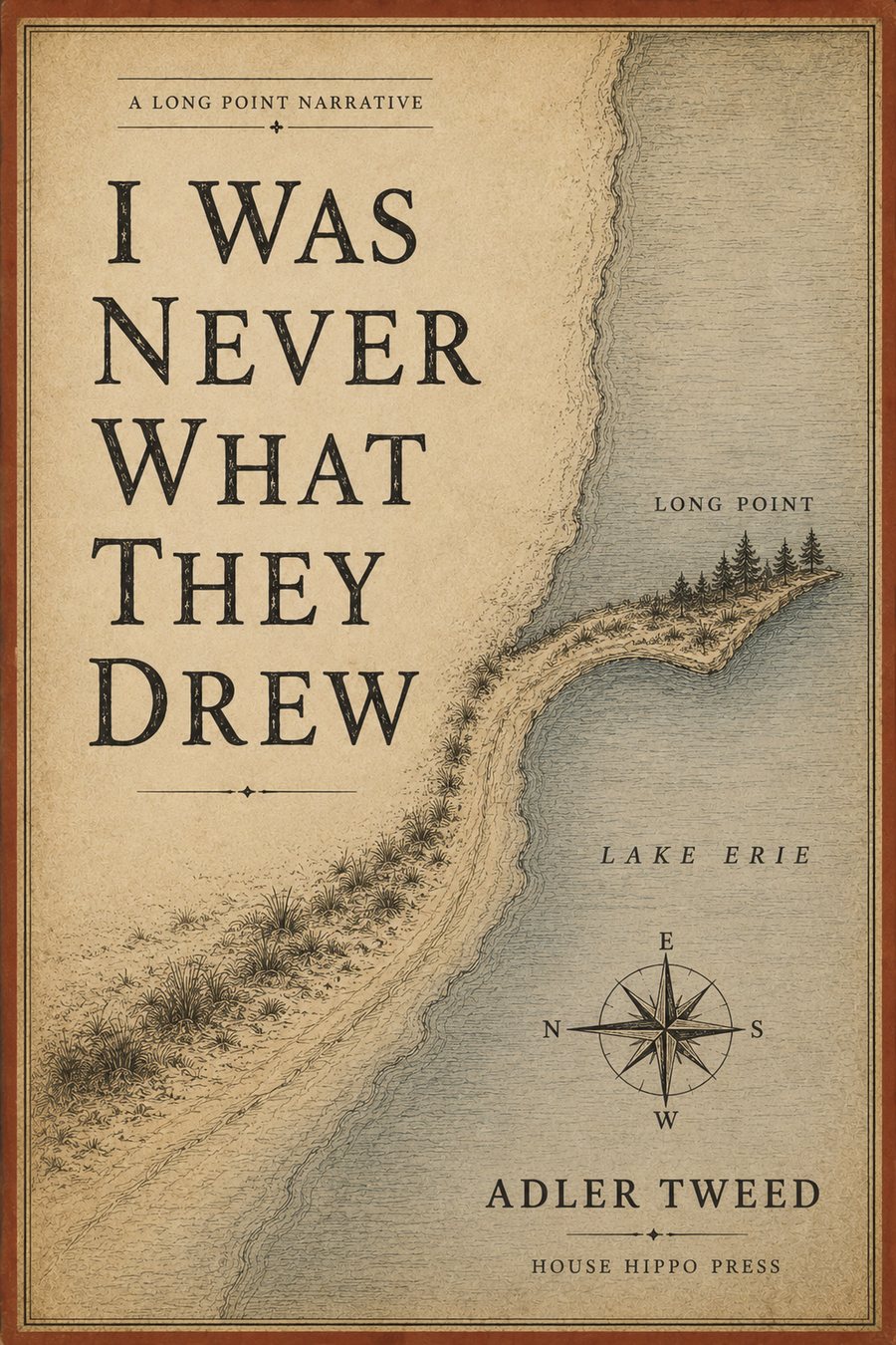 Book cover for I Was Never What They Drew by Adler Tweed.